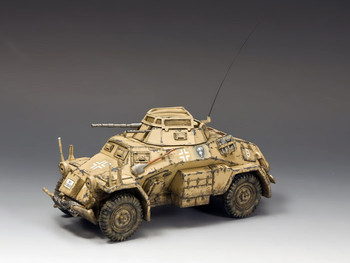 AK092 Sd Kfz 222 Armoured Car (North Africa-Desert) by King & Country