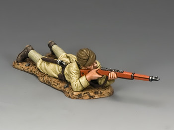AL070 Lying Prone Turkish Rifleman by King & Country