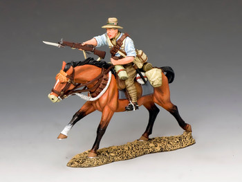 AL075 Mounted Kiwi Charging w/Rifle#2 by King & Country