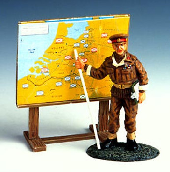 AN014C Lt Gen Brian Horrocks with map by King & Country