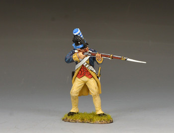 AR076 Washington's Guard Company Standing Firing by King & Country