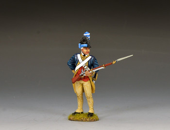 AR077 Washington's Guard Company Reaching For A Fresh Cartridge by King & Country