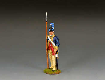 AR084 Washington's Guard Company Officer w/Pike by King & Country