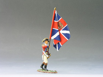 BR035 Marching Officer with Union Flag by King & Country