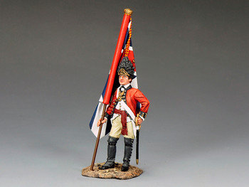BR082 Officer with Kings Colour by King & Country