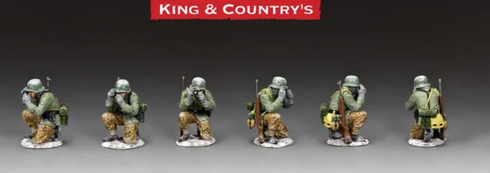 King & Country BBG128 The Combat Photographer — one figure shown from six angles