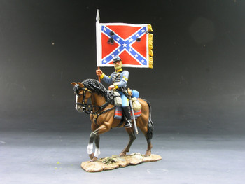 CW004 Confederate Flagbearer Mtd by King & Country