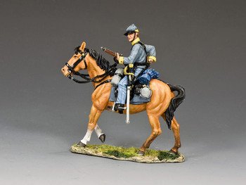 CW111 Confederate Cavalry Trooper Loading Carbine by King & Country