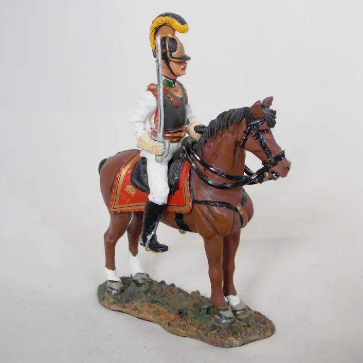 Del Prado Austrian Cuirassier Officer, 1814 painted metal figure