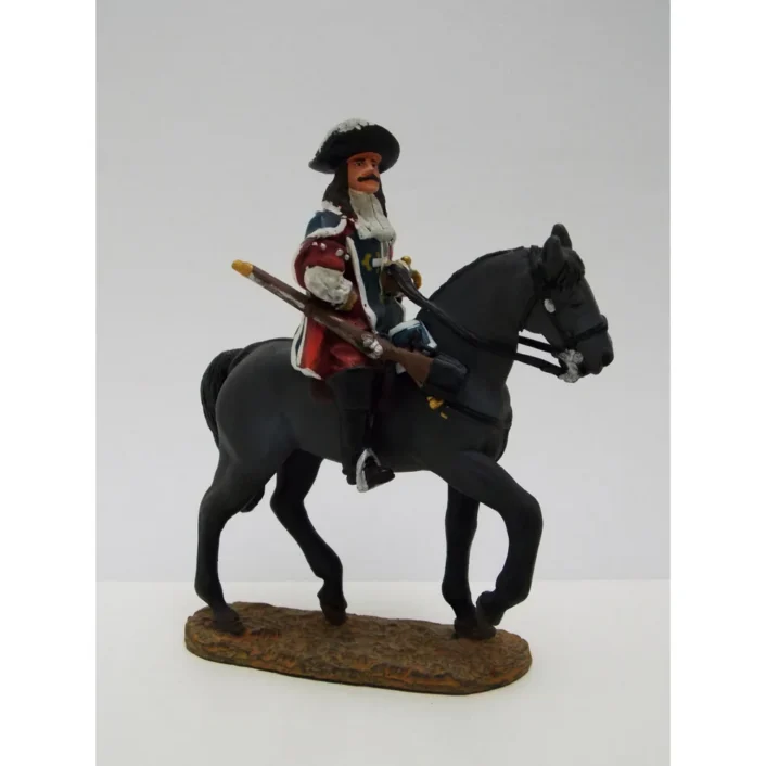 Del Prado French Musketeers Captain, circa 1670 painted metal figure