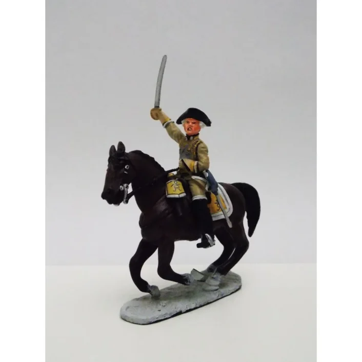 Del Prado Prussian Heavy Cavalry Trooper, Leuthen 1757 painted metal figure