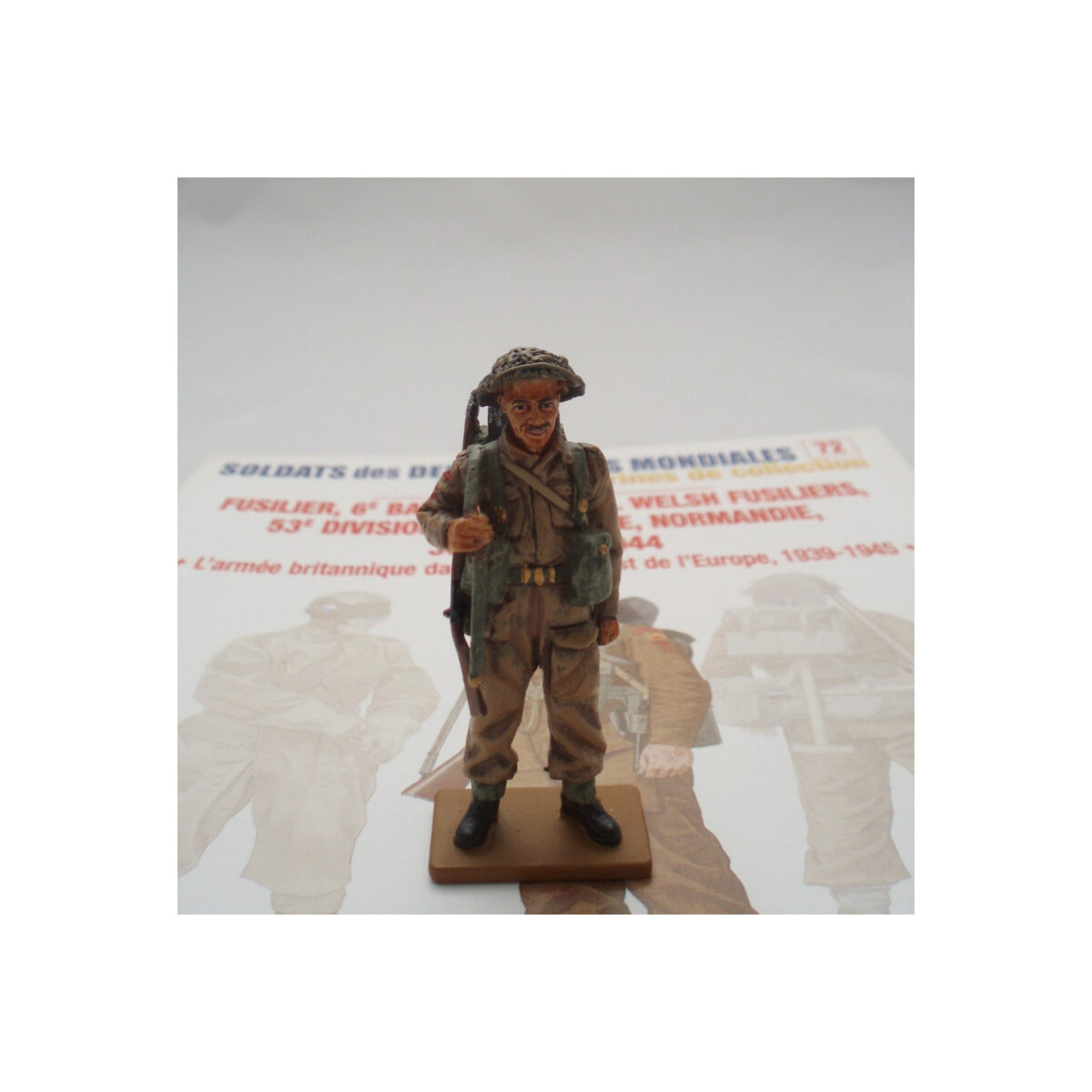 Del Prado Royal Welch Fusilier Normandy 1944 reference figure photograph