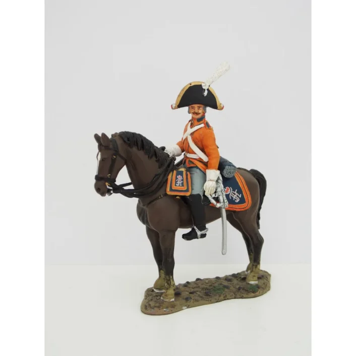Del Prado Saxon Garde du Corps Trooper, 1806 painted metal figure
