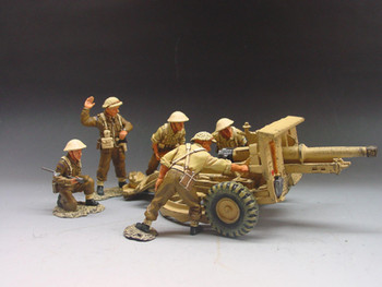 EA004 25lb Gun & Crew by King & Country