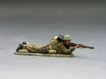FOB027 FoB027 British Lying Firing Rifleman by King & Country