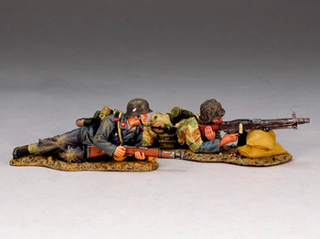 LW019 Luftwaffe Field Division Machine Gun Team by King & Country