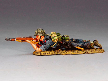 LW024 Luftwaffe Field Division Lying Firing Rifleman by King & Country