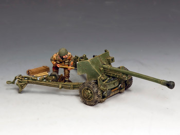 MG074 (P) L/Sgt. John Baskeyfield V.C. and his 6 pdr. Anti Tank Gun by King & Country