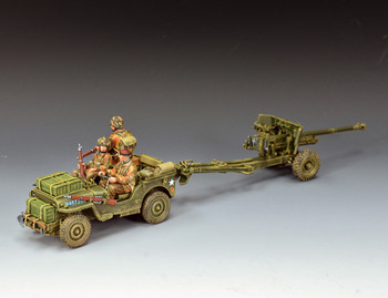 MG095 The Airborne Jeep & 6 Pdr. Anti-Tank Gun by King & Country