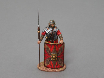 ROM003A Roman Empire Legionnaire Looking Left Red Shield by Thomas Gunn