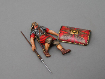 ROM009A Roman Empire Dead Legionnaire Red Shield by Thomas Gunn