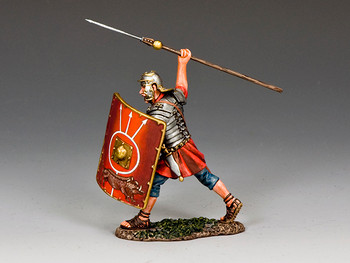 ROM023 Roman Soldier Throwing Pilum by King & Country