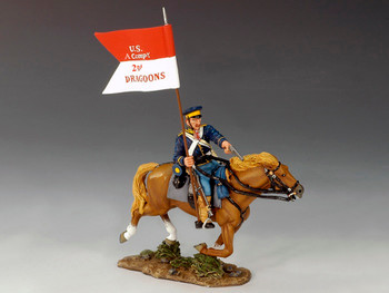 TRW002 Mounted Dragoon with Guidon by King & Country