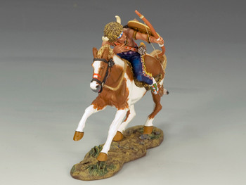TRW014 Mounted Warrior with Bow and Arrow by King & Country