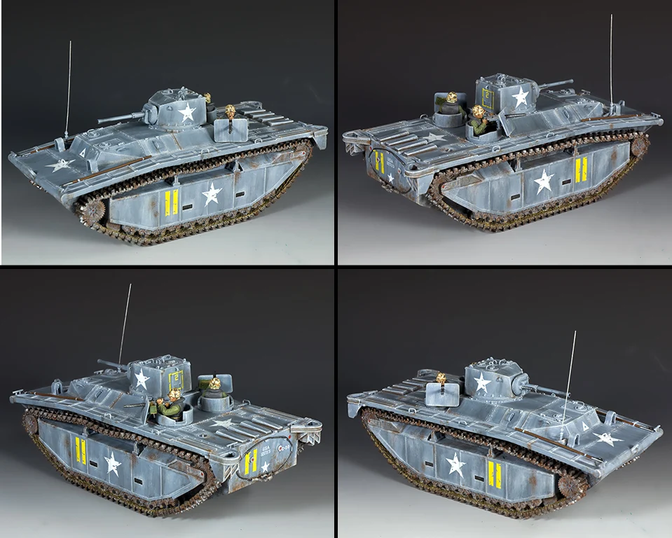 King & Country USMC023 LVT(A)-1 Alligator shown from multiple angles