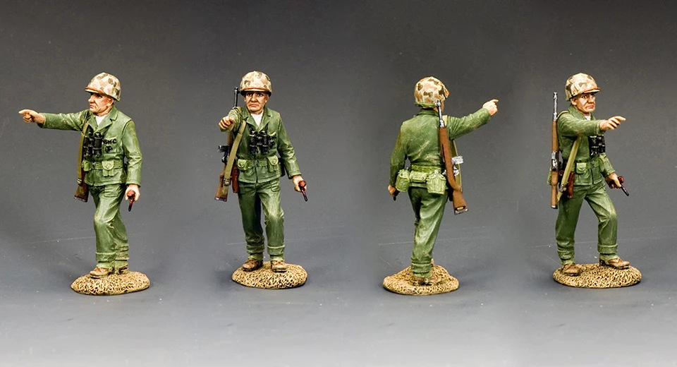 King & Country USMC059 Lieutenant Colonel Lewis “Chesty” Puller shown from multiple angles