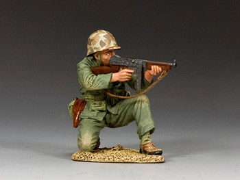 USMC022 Kneeling Marine Tommy Gunner by King & Country