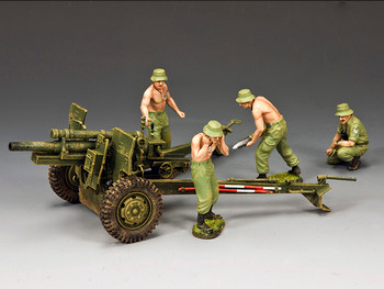 VN076 The ANZAC 105mm Gun & Crew Set by King & Country