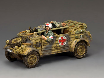 King & Country WH087 Ambulance Kübelwagen, Mid-to-Late War. Set reference photograph from the Operation ToyBox media library; image © King & Country.