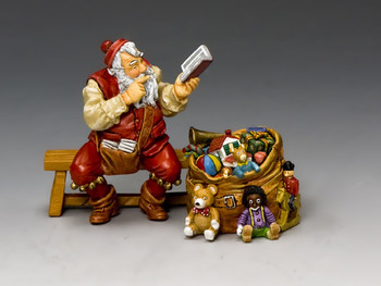 XM014-04 Santa & His Notebook by King & Country